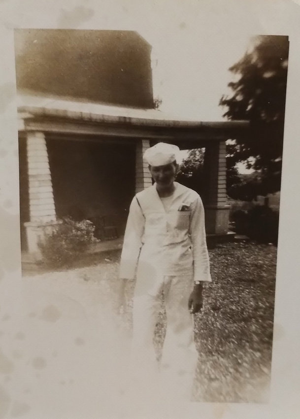 Clarence Fite in his Navy uniform. (Courtesy Clarence Fite/Lake Okeechobee News)