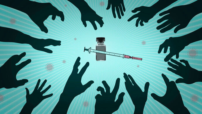 Who will be the first to get COVID-19 vaccines? AP Illustration/Peter Hamlin