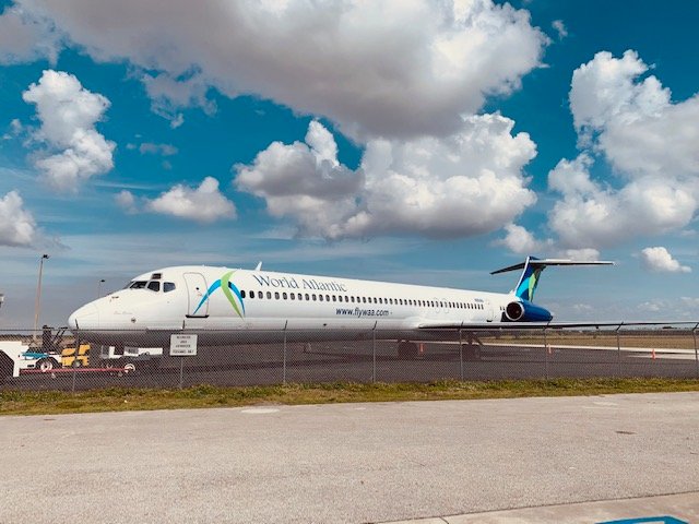 The aircraft will be parked at the airport for a short period as part of the study to verify that Airglades Airport can help meet the future needs of the growing fleet of MD-80 Series aircraft.