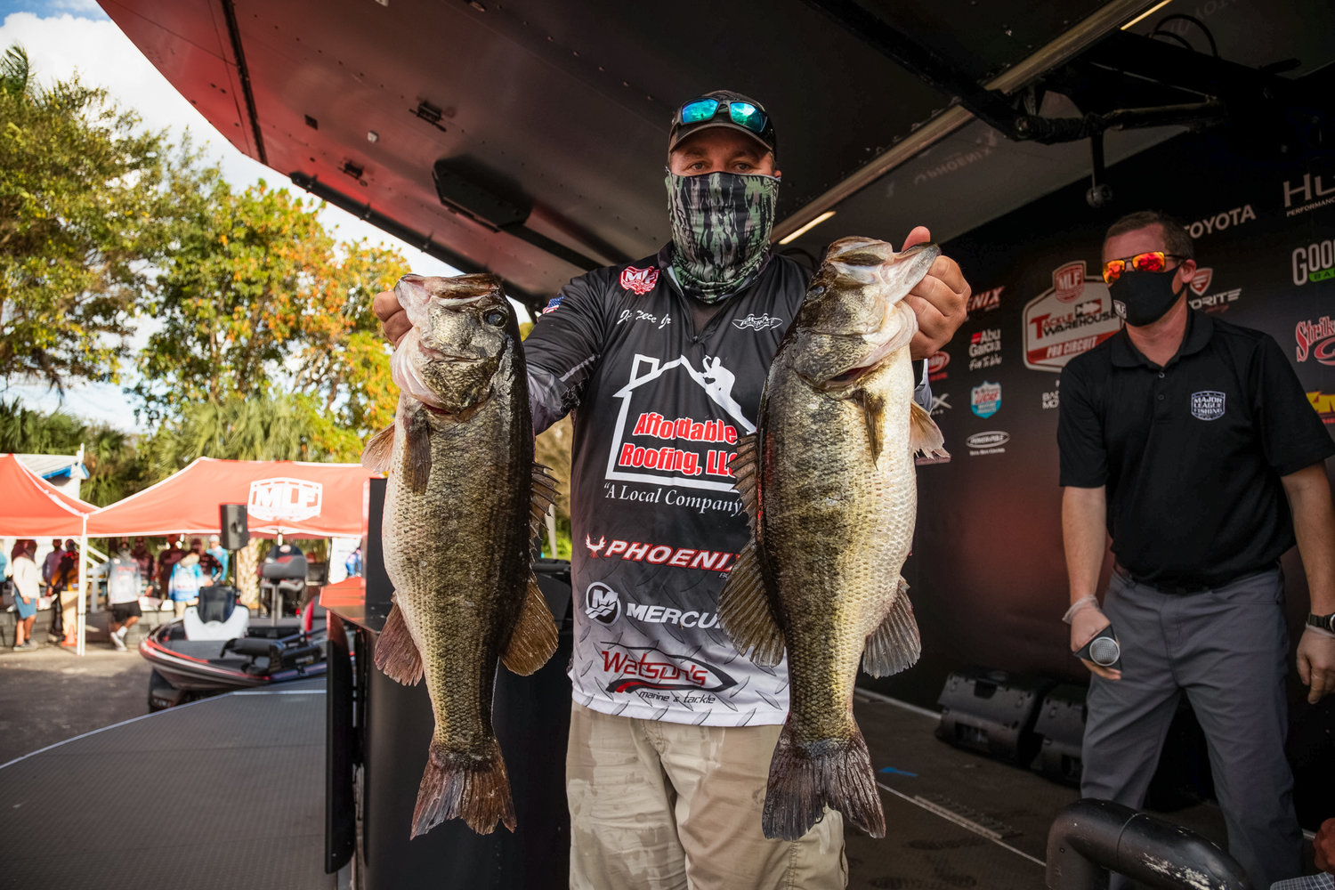 Rookie Pro Jim Neece of Bristol, Tennessee takes first place at Tackle Warehouse Pro Circuit on Lake Okeechobee on Thursday, Feb. 12.