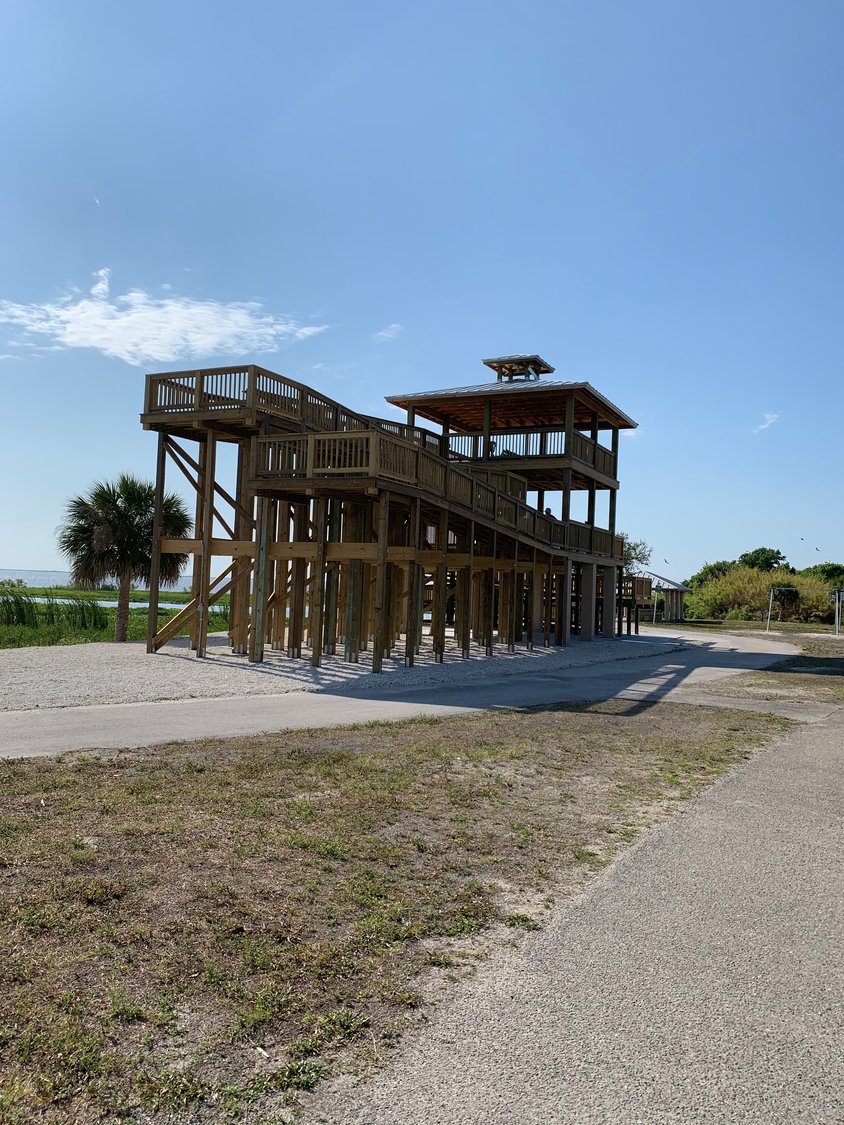 HARNEY POND -- The Harney Pond Recreation Area on Lake Okeechobee, long popular with bird watchers, now offers an observation tower.