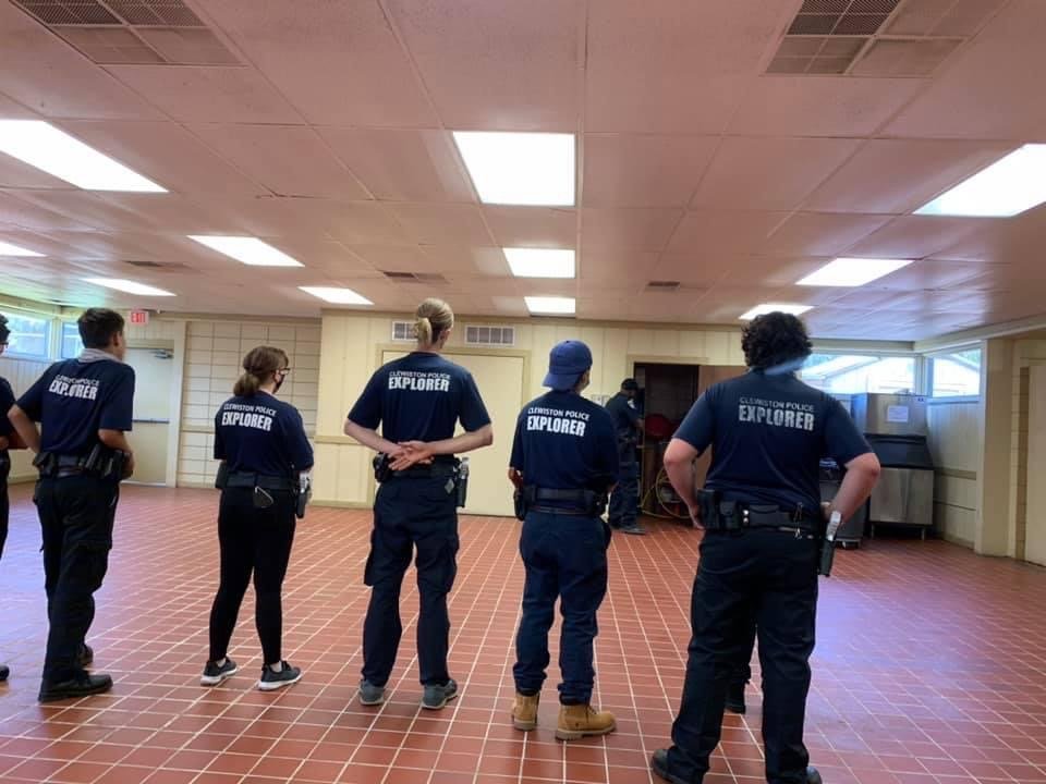 The Clewiston Police Explorers participate in Scenario Day, where they learn about different situations encountered by law enforcement officers.