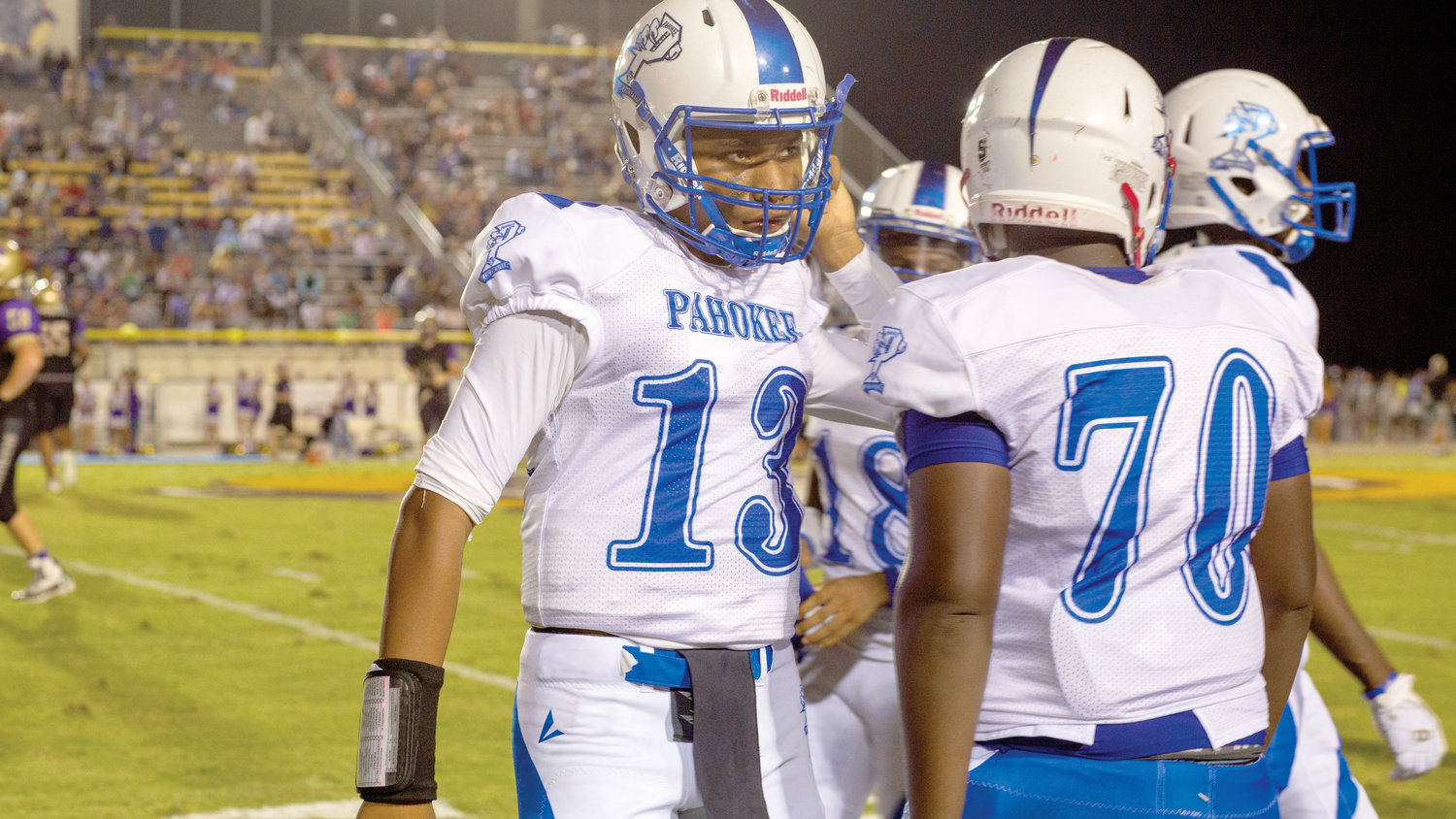 Austin Simmons has shown promise in his first two games under center for the Pahokee Blue Devils.