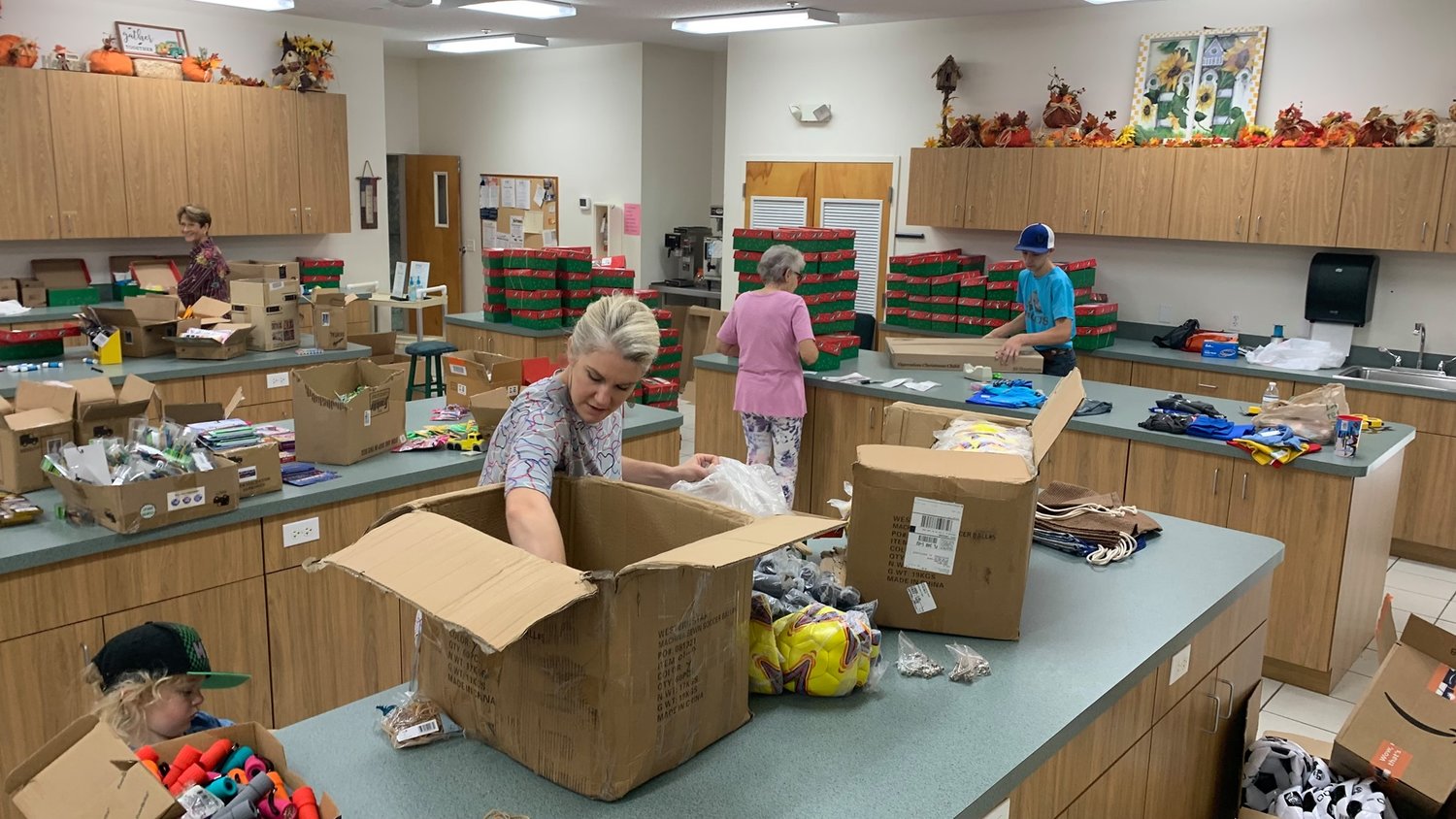 Oakview has donated boxes to Operation Christmas Child for many years.