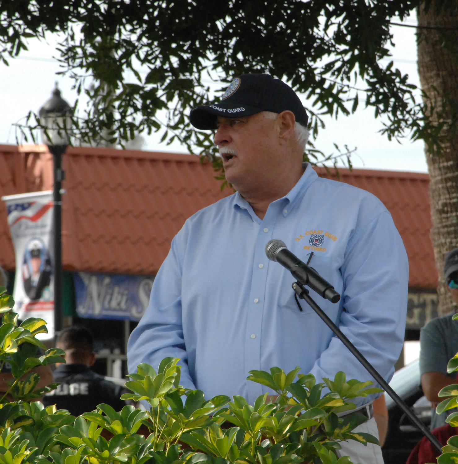 Rear Admiral James W. Underwood, United States Coast Guard, was the guest speaker for the Veterans Day program in Flagler Park on Nov. 11/