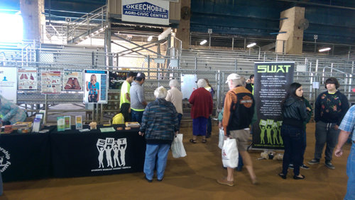Community members learn about the dangers of tobacco at last year's expo.