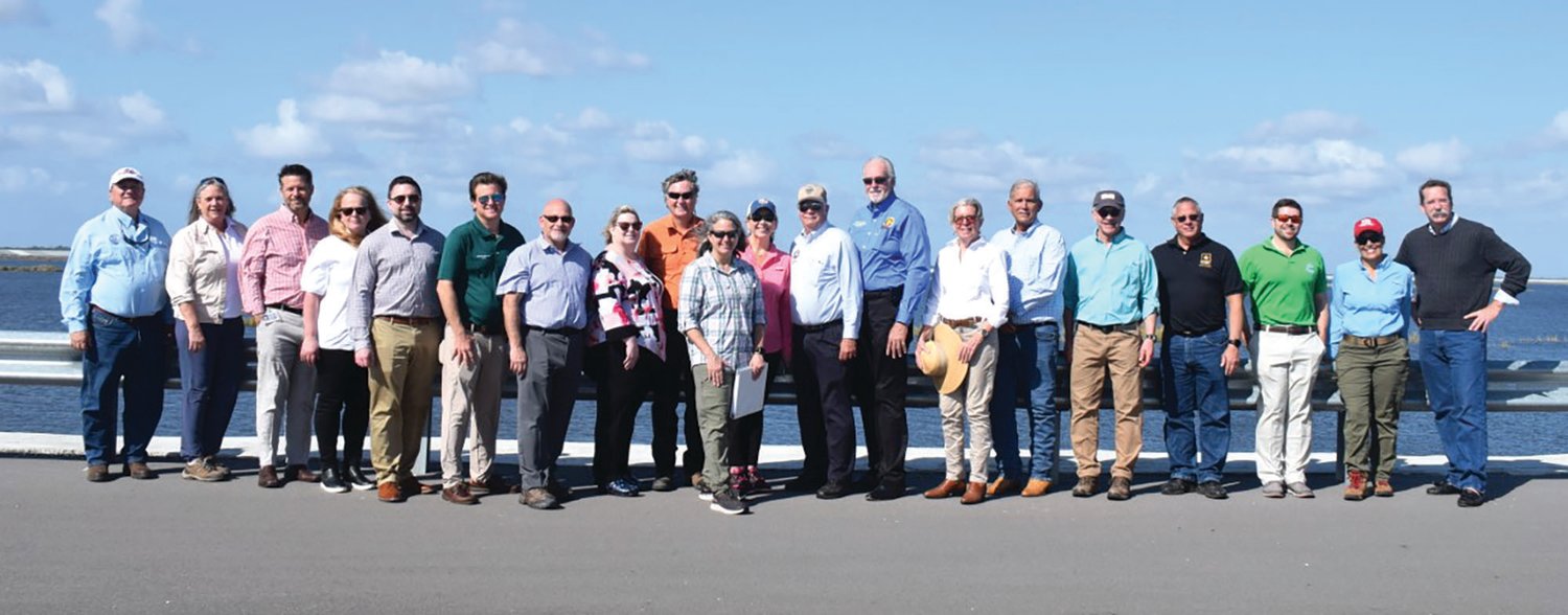 Elected officials, staff, and other organizations met with the Assistant Secretary of the Army Connor at the C44 reservoir near Indiantown.