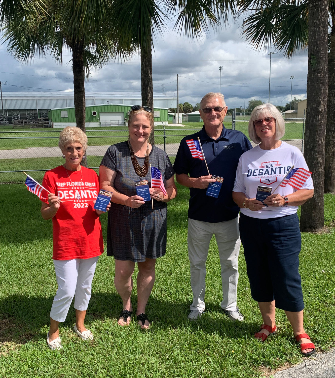 From left to right are Club President Alicia Lachance , School Superintendent  of Glades Schools Dr. Alice Barfield, Okeechobee Republican Chairmanship Jim Craig and Republican Club Vice President Sallie Craig.